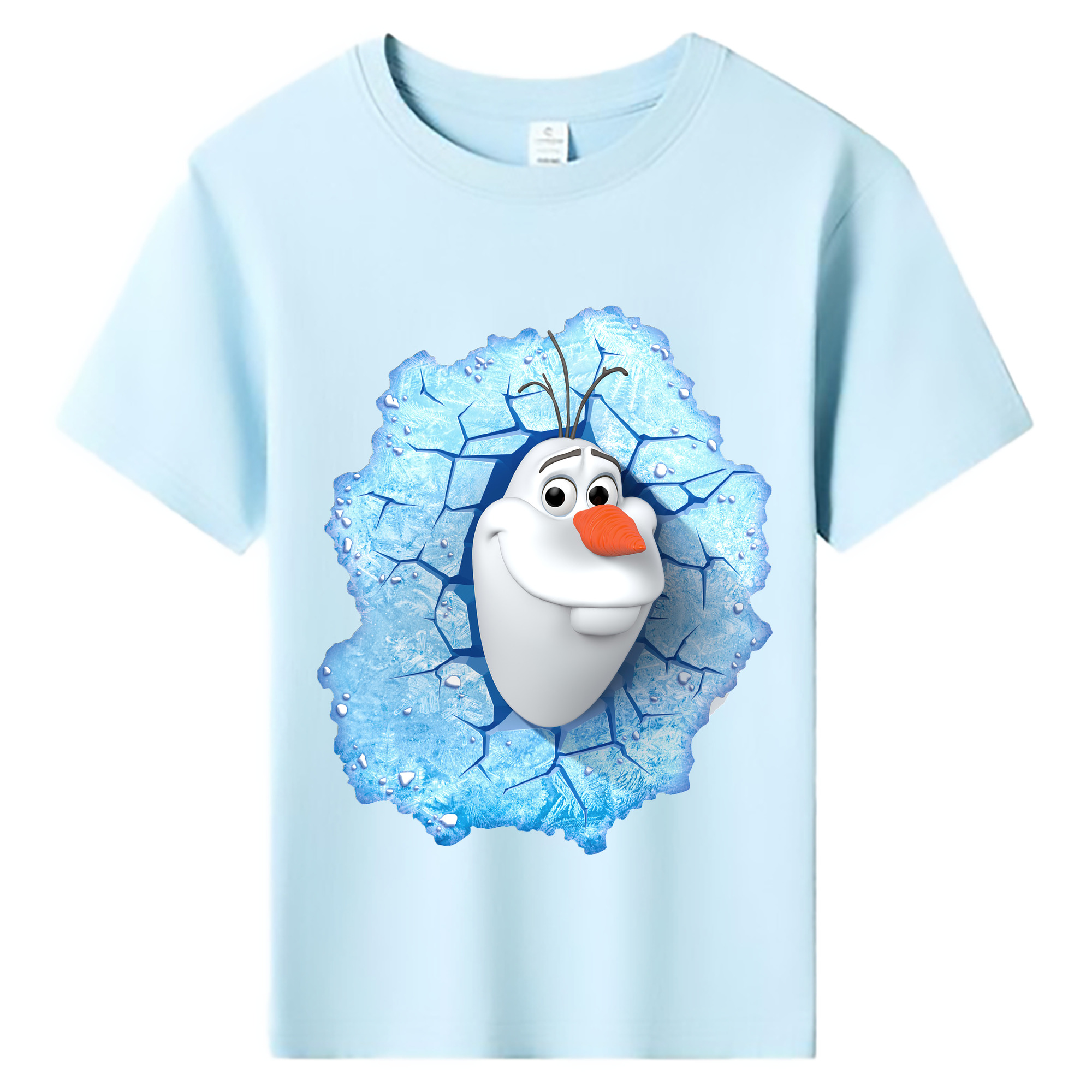 （画像用） アナと雪の女王 アンナ エルサ Frozen Anna Elsa 綿100％キッズTシャツ（フロントプリント）